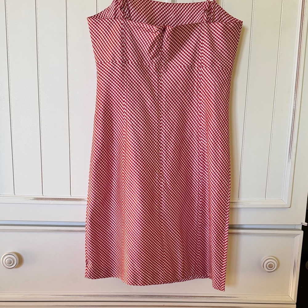 Elegant Red Gingham Ralph Lauren Dress size 6 - Picture 6 of 10